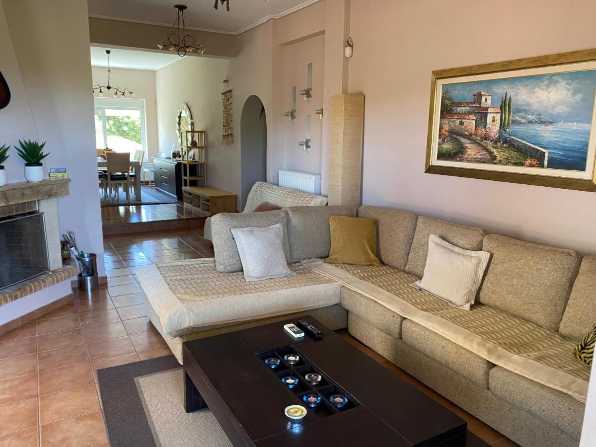 Relaxing Villa With Swimming Pool And Garden Agios Georgios  Luaran gambar
